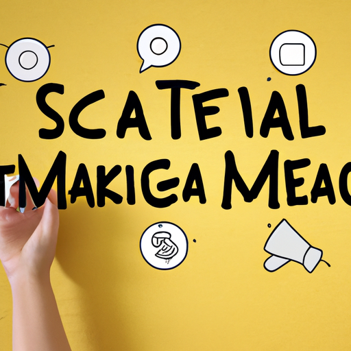 Visual representation of social media marketing tactics